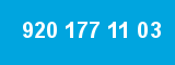 920 177 11 03